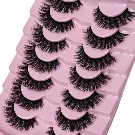 7 Pairs False Eyelashes Wispy Lashes