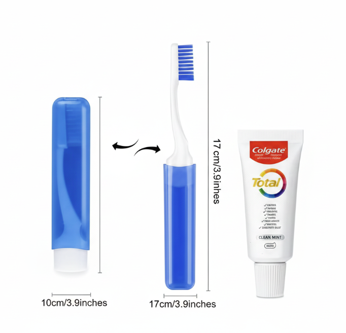 Travel Toothpaste and Toothbrush