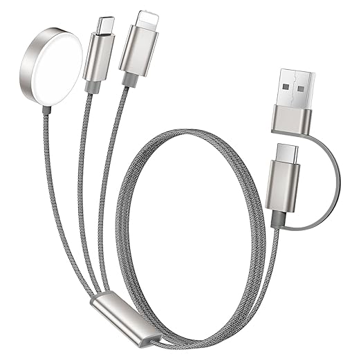 Tri-USB-cable (Lightning / Type-C / Apple Watch)