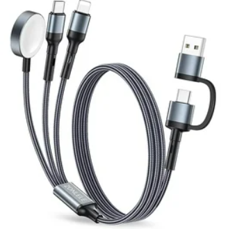 Tri-USB-cable (Lightning / Type-C / Apple Watch)